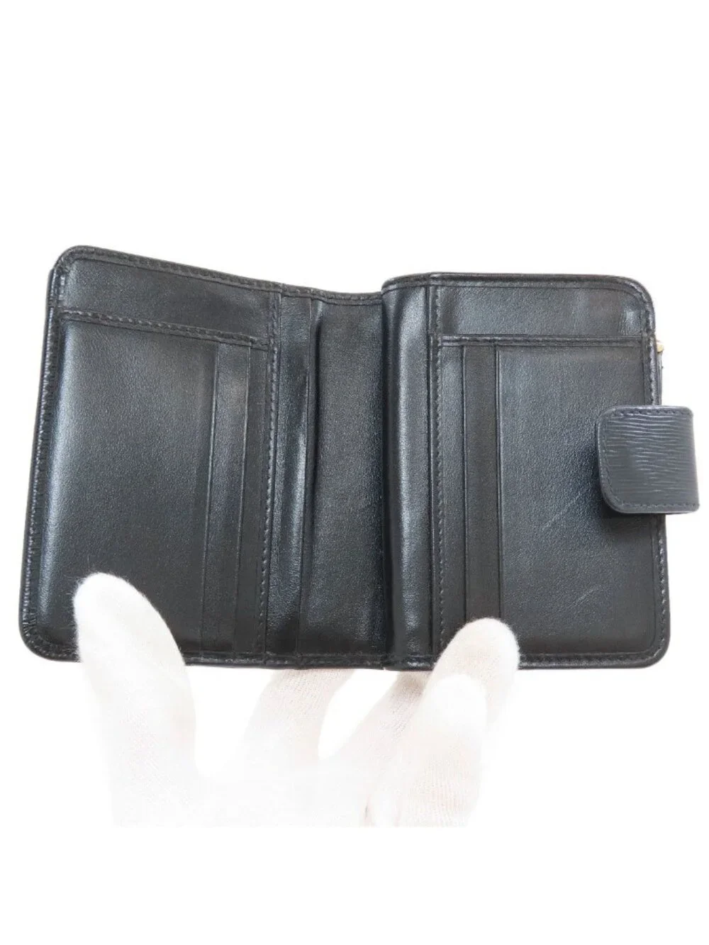 Prada Logo Bifold Wallet with Coin Pocket Saffiano